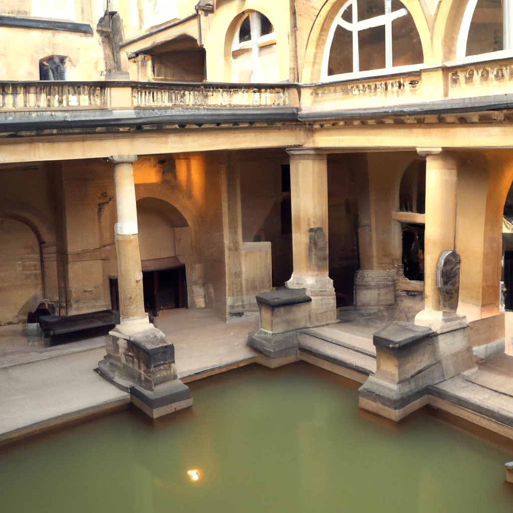 The Roman Baths and Pump Room, Bath, England