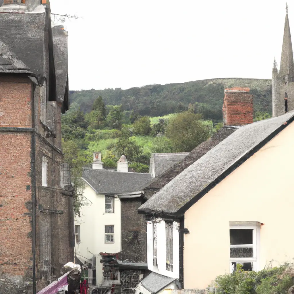The Town of Hay-on-Wye, Wales (Known as the Town of Books)