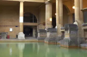 The Roman Baths and Pump Room, Bath, England