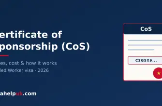 UK Certificate of Sponsorship CoS - types cost and how it works