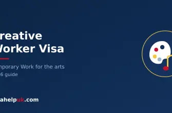 UK Creative Worker visa - artist palette and musical note