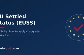 EU settled status EUSS - EU stars ring with check