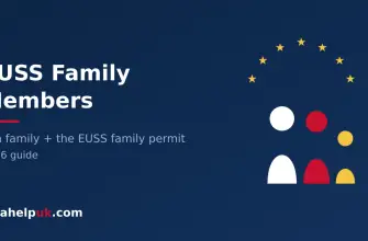 EU Settlement Scheme family members - EU stars over a family