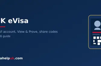 UK eVisa - smartphone digital status and share code