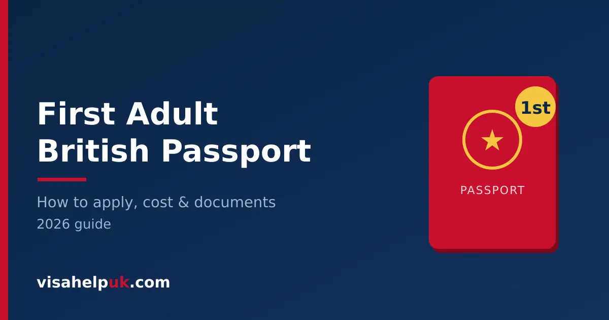 First adult British passport - how to apply