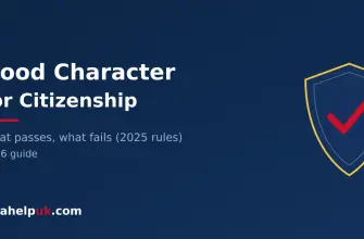 Good character requirement - shield with check mark