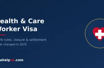 Health and Care Worker visa UK - medical cross emblem