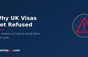 Why UK visas get refused - warning triangle checklist
