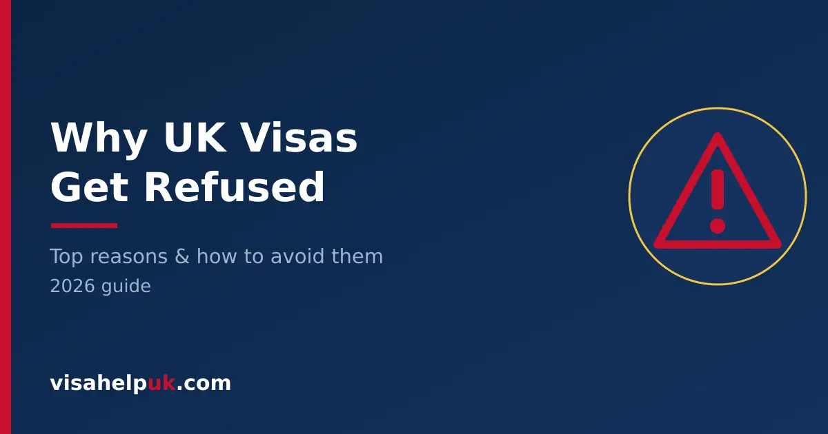 Why UK visas get refused - warning triangle checklist
