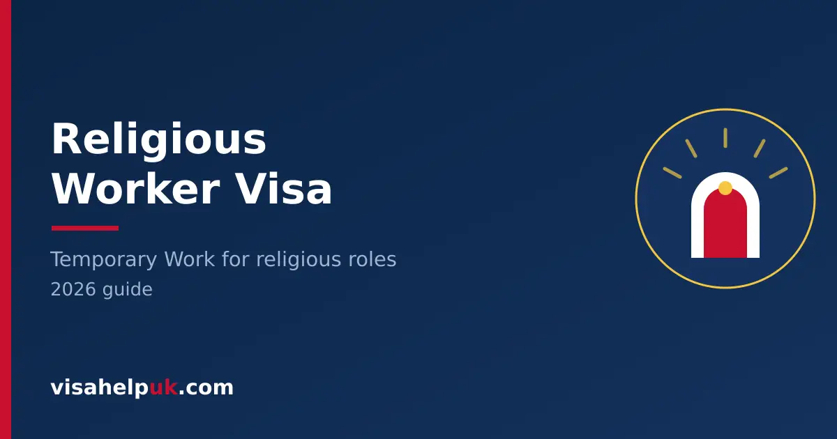 UK Religious Worker visa - arched doorway with light