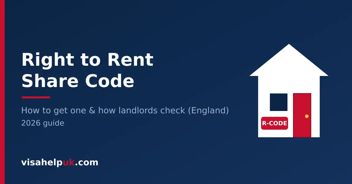 Right to rent share code - how to get and check in England