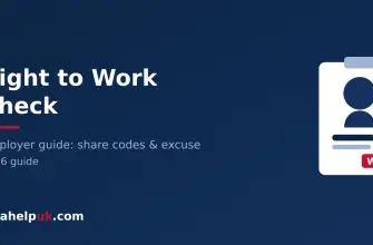 UK right to work check - ID badge, W share code and tick