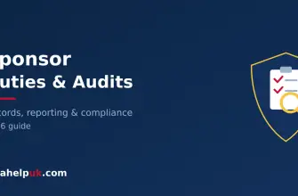 UK sponsor licence duties - shield, records and audit magnifier