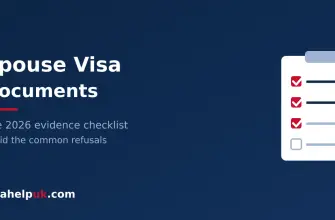 UK spouse visa documents checklist - ticked clipboard