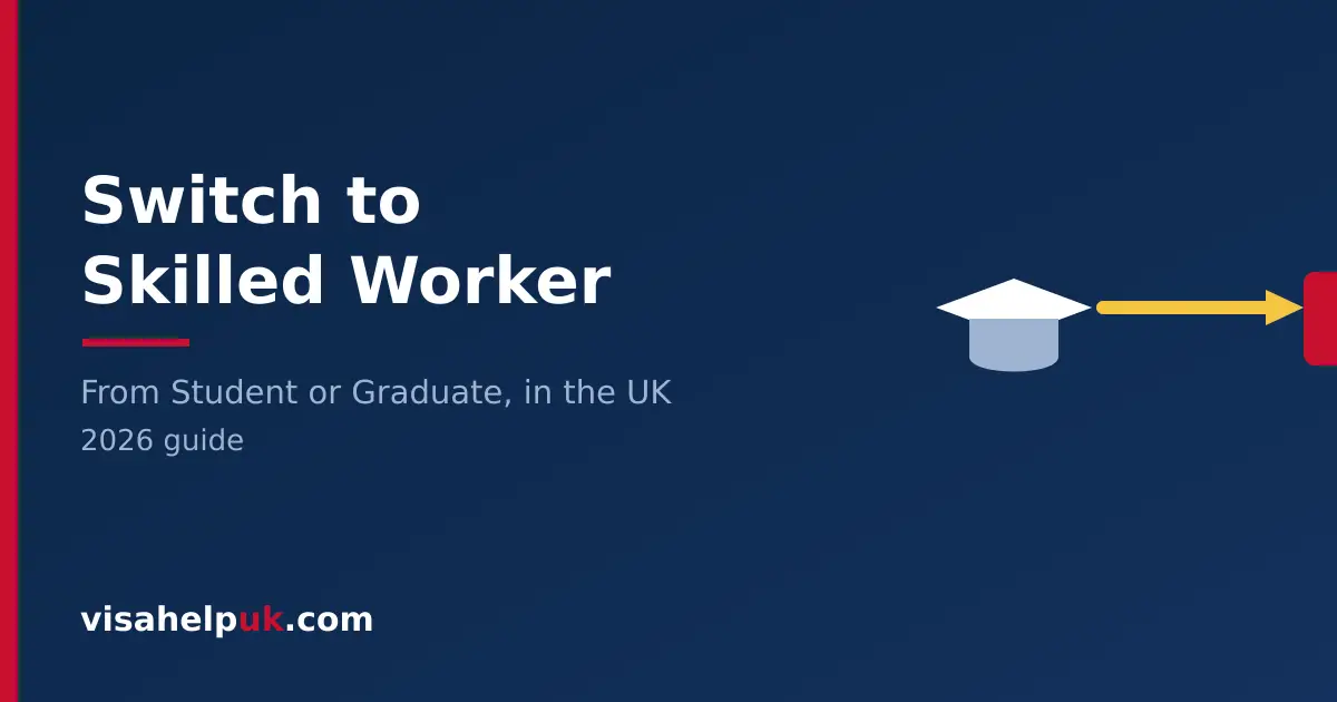 Switch to Skilled Worker - graduate cap to briefcase